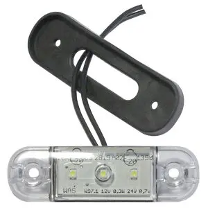 WAS LED ääretuli, 84×24 mm, valge, 12-24 V