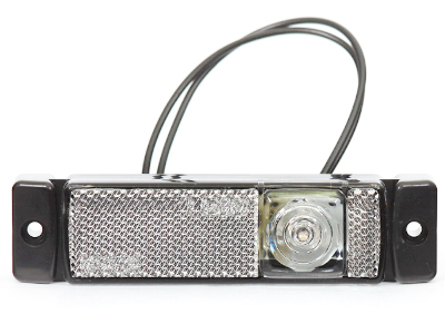 WAS LED ääretuli, 130×32 mm, valge, 12-24 V