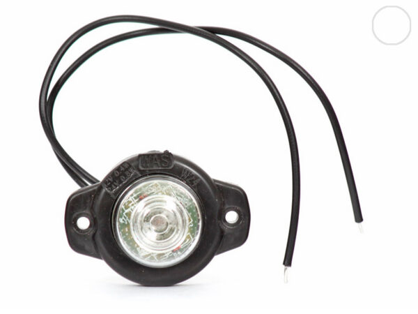 WAS LED ääretuli, 58×27 mm, valge, 12-24 V