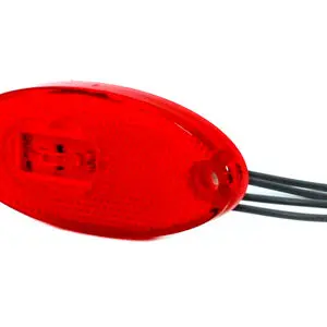 WAS LED ääretuli, 102×46 mm, punane, 12-24 V