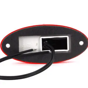 WAS LED ääretuli, 102×46 mm, punane, 12-24 V 3