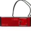 WAS LED ääretuli, 130×32 mm, punane, 12-24 V