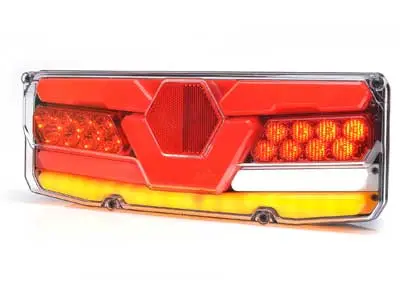 WAS LED tagatuli, vasak, 350×131 mm, 12-24 V, 1606-27900