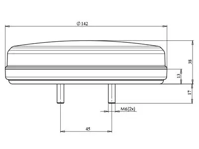 WAS LED tagatuli, vasak, 142×38 mm 3