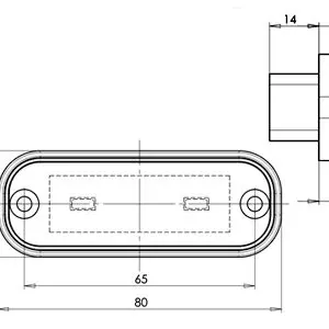 WAS LED numbrituli, 80×30 mm 4