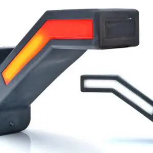WAS LED ääretuli, tagumise suunatulega, parem, 185×58 mm
