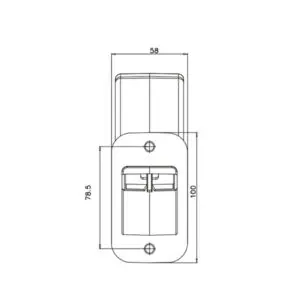 WAS LED ääretuli, tagumise suunatulega, parem, 185×58 mm 3