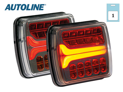 Autoline LED tagatuli, vasak, 110×102 mm