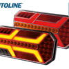 Autoline LED tagatuli, parem, 235×110 mm