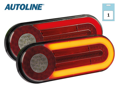 Autoline LED tagatuli, 290×107 mm