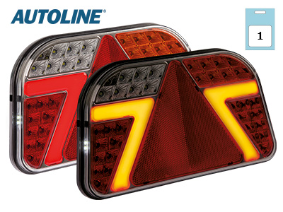Autoline LED tagatuli, parem, 240×140 mm