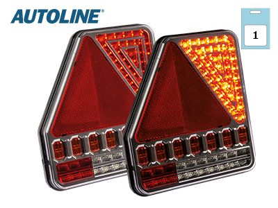 Autoline LED tagatuli, vasak, 186×206 mm