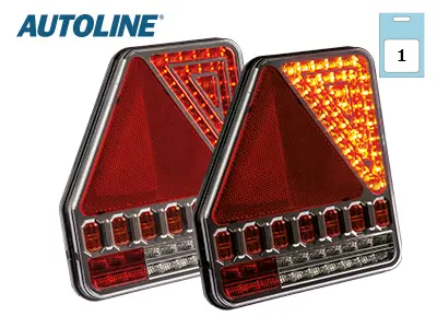 Autoline LED tagatuli, vasak, 186×206 mm