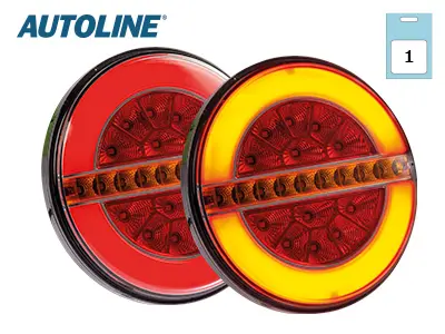 Autoline LED tagatuli, 140×30 mm