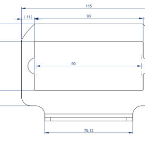 Kinnitusjalg, 115×83 mm 2