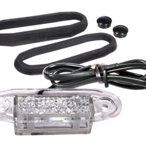 Boreman LED ääretuli, 77×23 mm, valge, 10-30 V 2