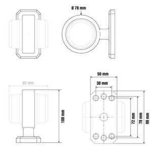 Optibeam painduv kinnitusjalg, Small arm 2