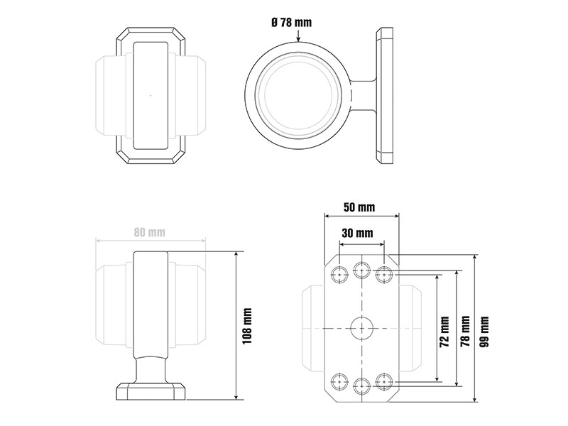 Optibeam painduv kinnitusjalg, Small arm 2