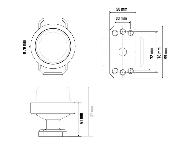 Optibeam painduv kinnitusjalg, small arm 2 3