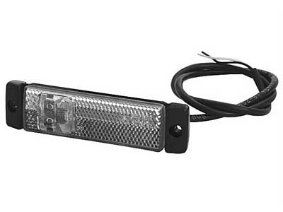 LED ääretuli, 130×32 mm, valge, 12-24 V