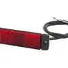 LED ääretuli, 130×32 mm, punane, 12-24 V