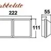 Tule alus, 222×111 mm