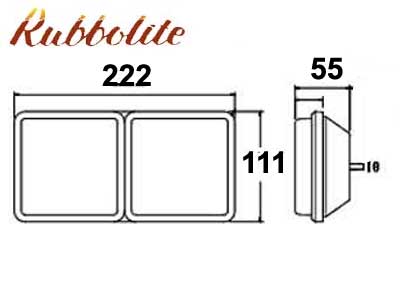 Tule alus, 222×111 mm