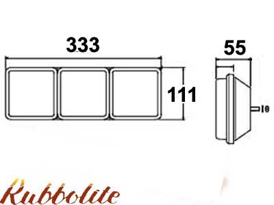 Tule alus, 333×111 mm