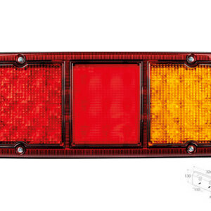 LED tagatuli, 326×130 mm 2