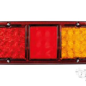 LED tagatuli, 326×130 mm 2
