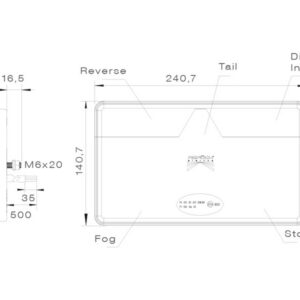 Aspöck LED haagise tagatuli, Multiled II, parem 2