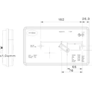 Aspöck LED haagise tagatuli, Multiled II, vasak 3