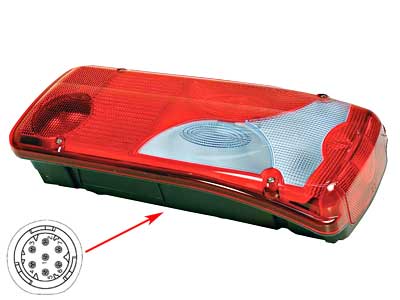 Vignal tagatuli, LC8, 400×160 mm, 12-24 V, 1608-5119