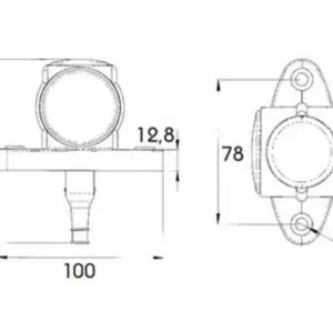 Proplast LED ääretuli, valge-punane-kollane, 12-24 V, 1608-6718 3