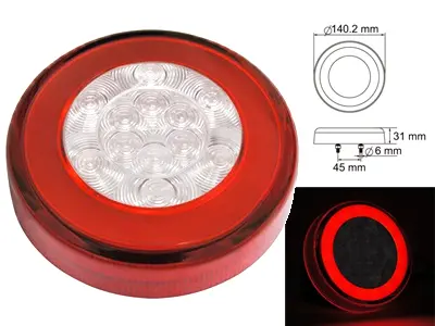 Autoline LED tagatuli, 140×31 mm