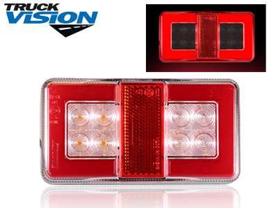 Truckvision LED tagatuli, 150×80 mm