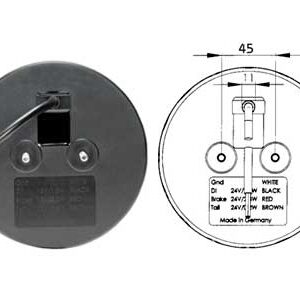 Proplast LED tagatuli, Pro-Disc, 12-24 V, 1608-6766 3