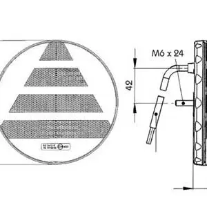 Proplast LED tagatuli, Pro-Disc, 12-24 V, 1608-6767 2