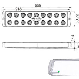 Proplast LED-sisemine valgustus, ADR, Pro-Space 2