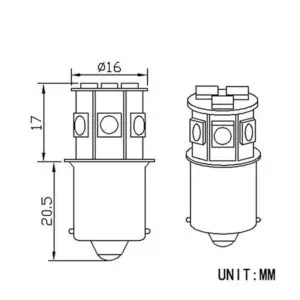 Autoline LED pirnipaar, 12814, 12821 4