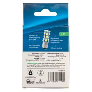 Autoline LED pirnipaar, P21W/5W (12499) 3