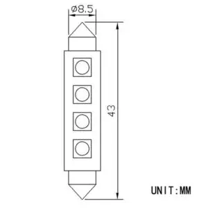 Autoline LED pirnipaar, 12864 4