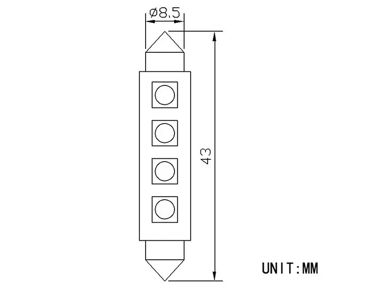 Autoline LED pirnipaar, 12864 4