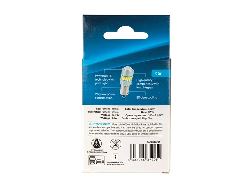Autoline LED pirnipaar, 12929, 13929, 4.8 W 3