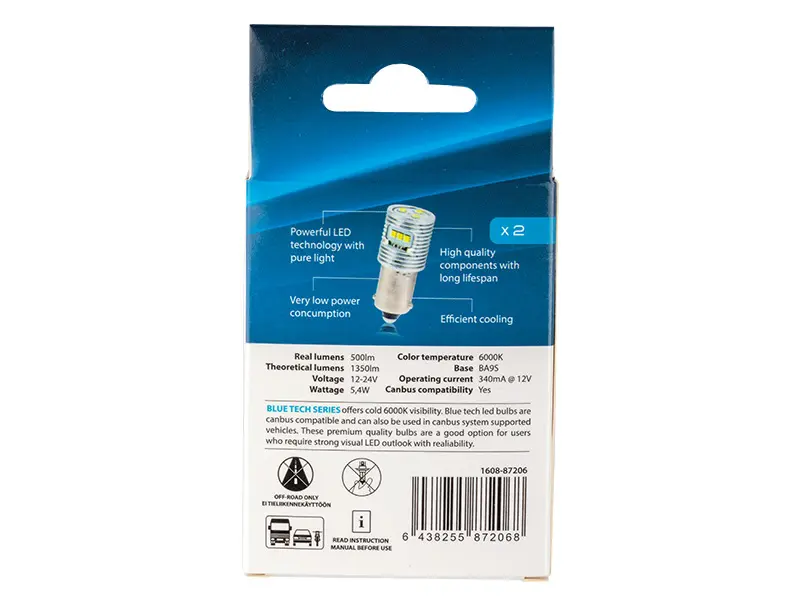 Autoline LED pirnipaar, 12929, 13929, 5.4 W 3