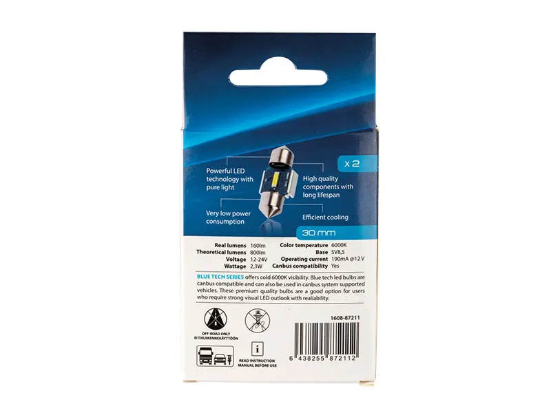 Autoline LED pirnipaar, 2.3 W 3