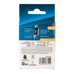 Autoline LED pirnipaar, 2.2 W, valge, 12/24 V 3