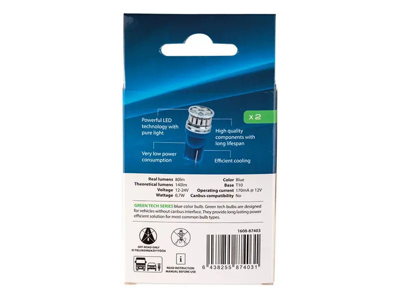Autoline LED pirnipaar, 0.7 W 3
