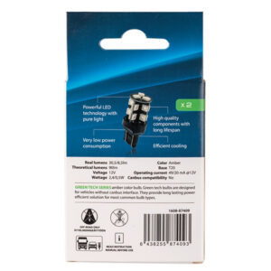 Autoline LED pirnipaar, W21/5W (1249-R) 3