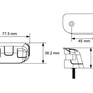 LED numbrituli, 78×38 mm 2